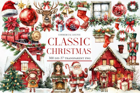 Download Classic Christmas Clipart - Classic christmas clipart Collection