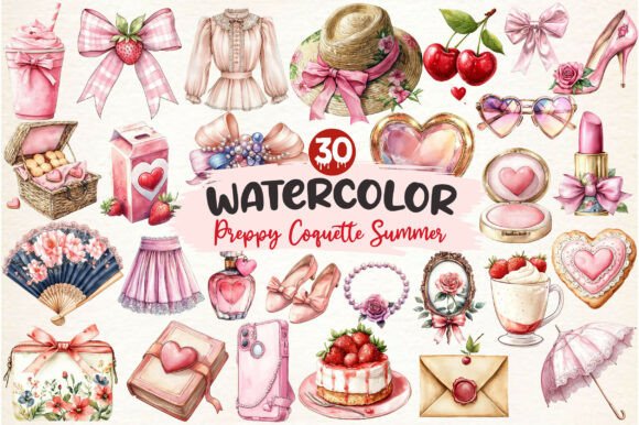 Download Preppy Coquette Summer Clipart - Coquette summer clipart Collection